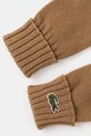 Vlněné rukavice Lacoste RV0452 hnědá AW24