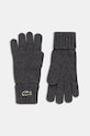 Lacoste rękawiczki wełniane pozostałe szary RV0452
