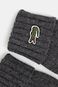 Lacoste rękawiczki wełniane RV0452 szary AW25
