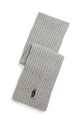 Volnen šal Polo Ralph Lauren Pletenina siva 455931877