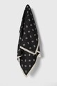 Hedvábný šátek By Malene Birger MONNAS látka černá Q70130018