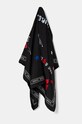 The Kooples esarfa de matase matase negru AFFO29080K