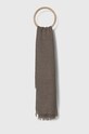 Weekend Max Mara chusta z domieszką kaszmiru tkanina brązowy 2425546055600