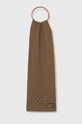 Vlněná šála Weekend Max Mara pletenina hnědá 2425746015600