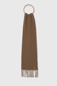Weekend Max Mara szalik wełniany dzianina brązowy 2425746035600