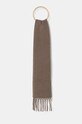 Шерстяной шарф Weekend Max Mara шерсть коричневый 2425746035600
