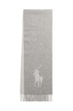 Вовняний шарф Polo Ralph Lauren 455954331 сірий AW24