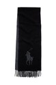Μάλλινο κασκόλ Polo Ralph Lauren 455954331 μαύρο AW24