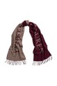 Lauren Ralph Lauren szalik z domieszką wełny dzianina bordowy 454960038