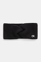 Μάλλινη κορδέλα Calvin Klein μαλλί μαύρο K60K612591