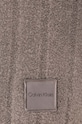 Kratki šal s primjesom vune Calvin Klein K60K612608 siva AW24