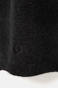 Vlnený šál Calvin Klein K60K612610 čierna AW24