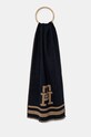 Шарф Tommy Hilfiger хлопок тёмно-синий AW0AW16995
