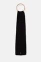 Tommy Jeans esarfa din bumbac bumbac negru AW0AW16779