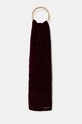 Tommy Jeans esarfa din amestec de lana tricotaj burgundia AW0AW16789