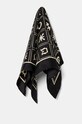 Nanushka esarfa SHOUL matase negru NU24CRSC01199