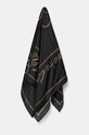Svilena marama AllSaints tkanina crna 29AS101596