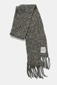 Vlnený šál Nanushka IZAIA NU24FWSC10599 čierna AW24