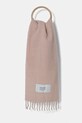 Maison Kitsuné scarf Baby Alpaca plain pink LM06206WA0022