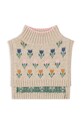 Дитячий вовняний снуд Konges Sløjd BELOU KNIT NECKWARMER KS101425 бежевий AW24
