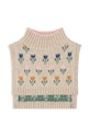Детски кръгъл шал от вълна Konges Sløjd BELOU KNIT NECKWARMER KS101425 бежов AW24