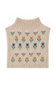 Дівчинка Дитячий вовняний снуд Konges Sløjd BELOU KNIT NECKWARMER KS101425 бежевий