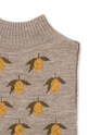 Fiú Konges Sløjd gyerek sál gyapjúból BELOU LEMON KNIT NECKWARMER KS101428 szürke