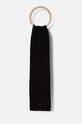 Tommy Hilfiger sciarpa in cotone per bambini medio spessore nero AU0AU01566.9BYH