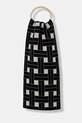 Kratki vuneni šal Kenzo Large Reversible Scarf krivi crna FE68EU013JEB.02