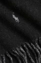 Šála s přídavkem vlny Polo Ralph Lauren 449959334 černá AW25