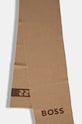Шарф з домішкою вовни BOSS 50524391 бежевий AW24