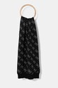Шарф с примесью шерсти Guess с добавлением шерсти чёрный AM9468.POL03