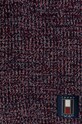 Tommy Hilfiger szalik wełniany AM0AM12835 granatowy AW24
