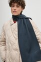 Tommy Hilfiger szalik wełniany wełna niebieski AM0AM12839