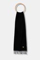 Moschino szalik wełniany tkanina czarny M5783.50124