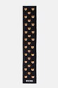 Moschino szalik wełniany wełna czarny M3176.30823