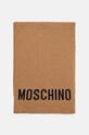 Moschino szalik z domieszką wełny M3133.30718 brązowy AW24