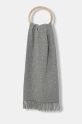 A.P.C. sciarpa in lana Echarpe Alix Brodee lana grigio WOAFE.M15170.PLA