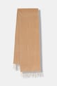 Vlněná šála Gant vlna hnědá 9920203