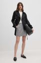 Sukňa Tommy Hilfiger WW0WW42249 sivá AW24