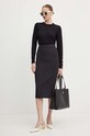 Suknja Patrizia Pepe 8G0411.A457 crna AW24