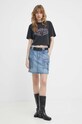 G-Star fustă din denim D24887.D539 albastru AW24