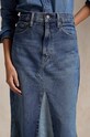 Хлопковая джинсовая юбка Polo Ralph Lauren 211940712 голубой AW24