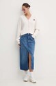 Tommy Jeans fustă din denim DW0DW18225 albastru AW24
