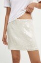 Rotate spódnica Sequins Mini Skirt 112870857 beżowy