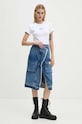 Moschino Jeans fustă din denim 0101.8221 albastru AW24