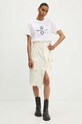 Джинсова спідниця Moschino Jeans 0119.8225 бежевий AW24