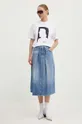 Traper suknja Karl Lagerfeld Jeans plava