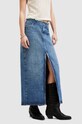 AllSaints fustă din denim din bumbac CYRA MAXI W021RA