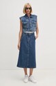 Джинсова спідниця United Colors of Benetton 4YO7D003T темно-синій AW24